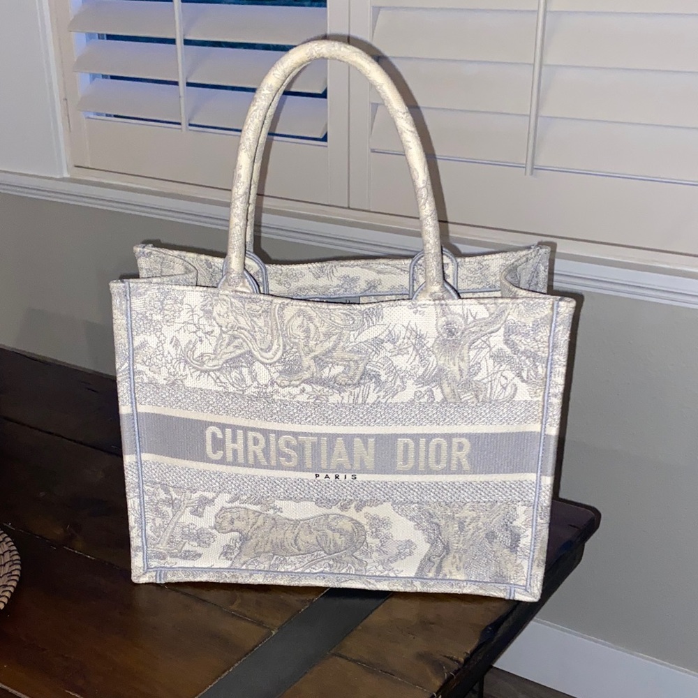Dior Elegant Cream and Gray Tote